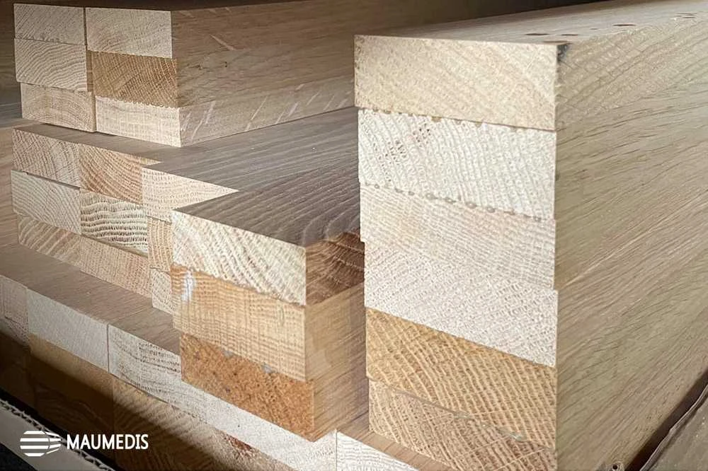 Ąžuolo obliuotas klijuotas tašas 60x60x1200