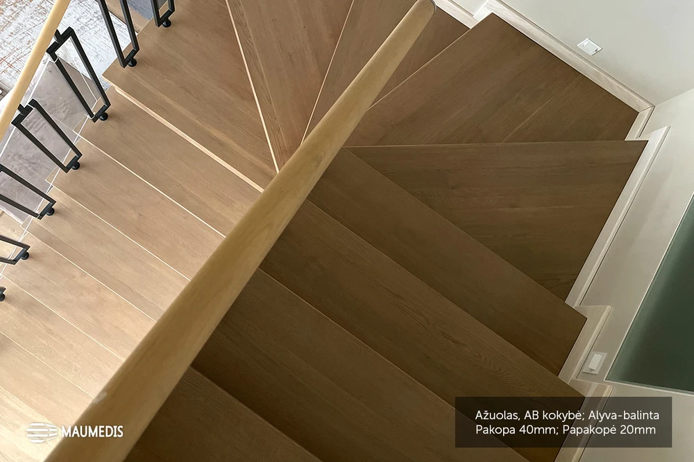 Klijuotas ąžuolinis skydas (solid) 20x650x1300