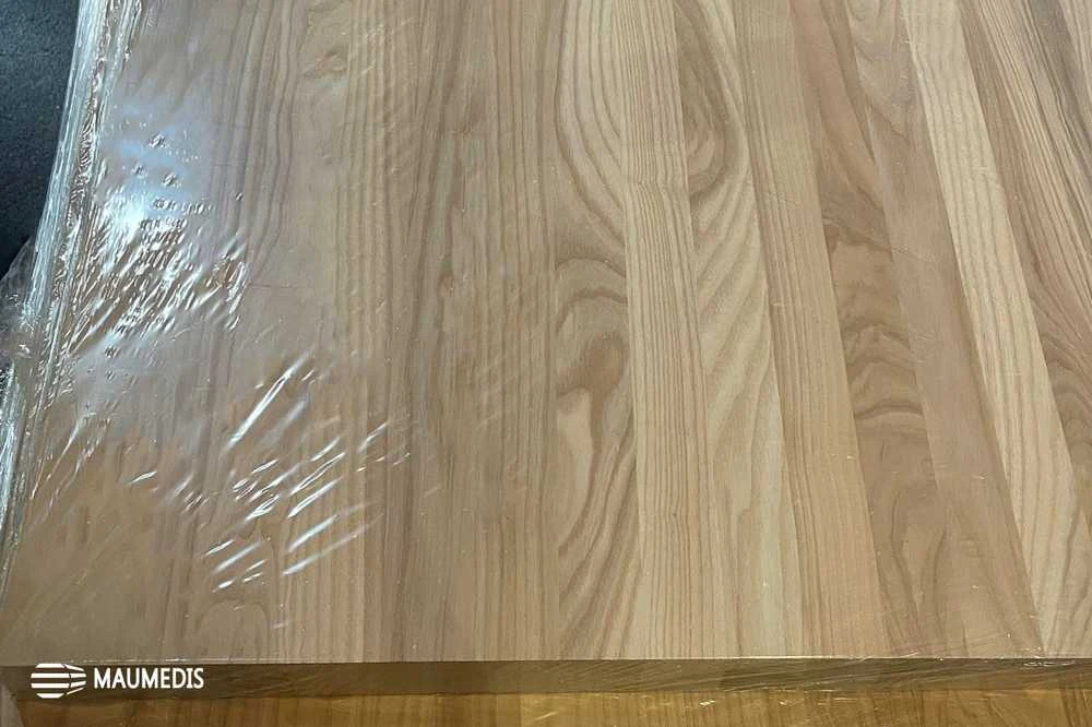 Klijuotas uosinis skydas Natural (SOLID) 20x650x1500