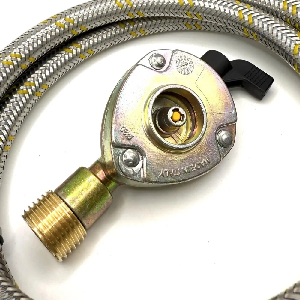 1 m LPG pildymo žarnos komplektas Campingaz 901 / 904 / 907 į 20 mm Clip-On adapterį