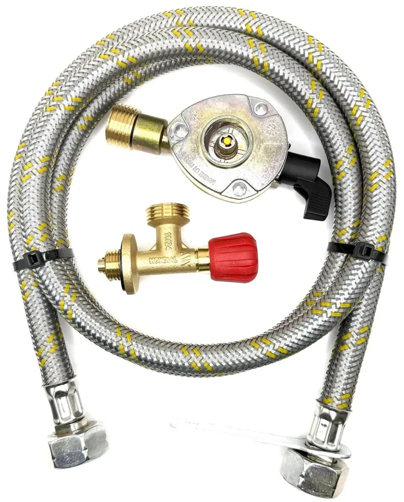 1,5 m LPG pildymo žarnos komplektas Campingaz 901 / 904 / 907 į 20 mm Clip-On adapterį
