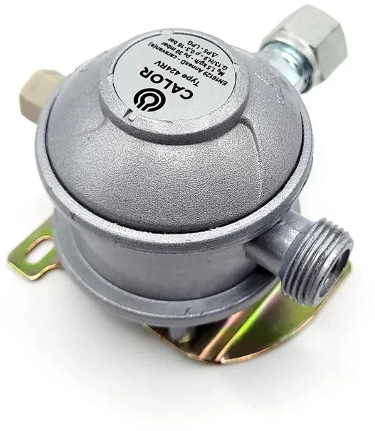 30 mbar LPG dujų slėgio reguliatorius Bulkhead 10 mm 90° kemperiams ir karavanams