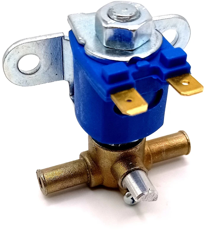 Benzino uždarymo vožtuvas (solenoidas) 12 V elektromagnetinis kuro vožtuvas horizontalus, 8 mm