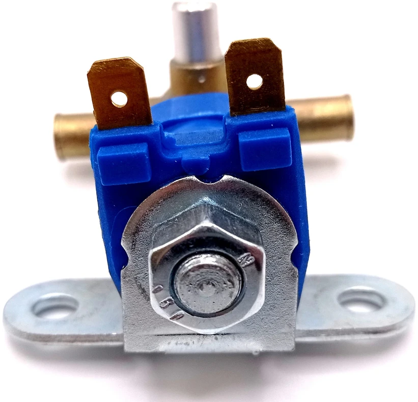 Benzino uždarymo vožtuvas (solenoidas) 12 V elektromagnetinis kuro vožtuvas horizontalus, 8 mm