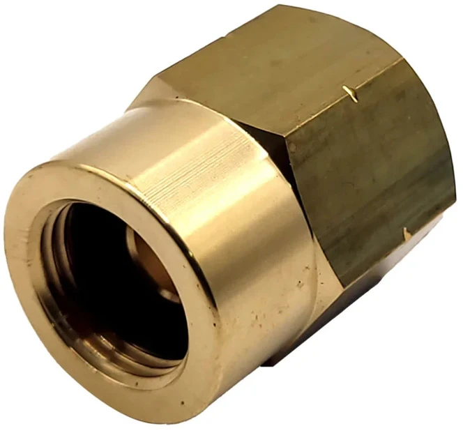 Butano į UK POL propano adapteris 21,8 mm LH žalvarinis