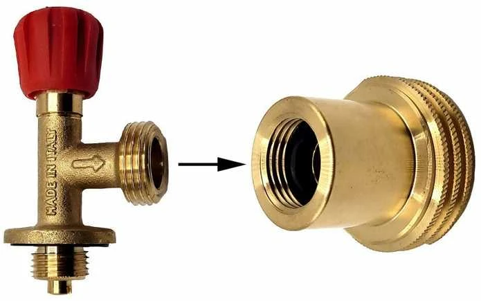Campingaz užpildymo adapteris dujų balionams 907/904/901 (21,8 mm LH) → ACME: US, DE, BE, IE, AU