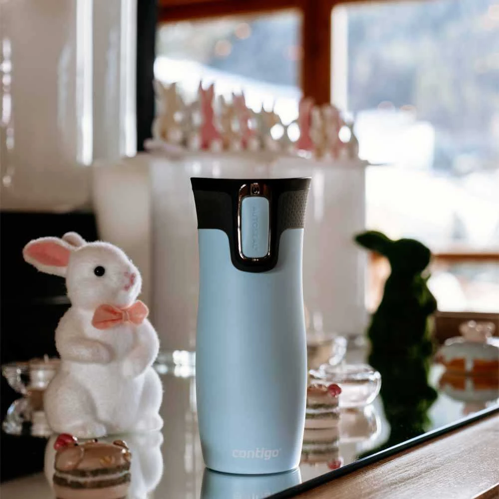 Kelioninis termopuodelis Contigo West Loop Iced Aqua 2137558, 470 ml