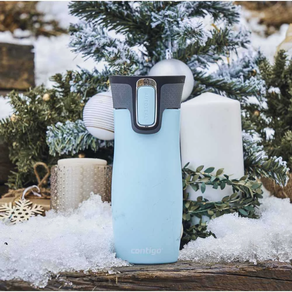 Kelioninis termopuodelis Contigo West Loop Iced Aqua 2137558, 470 ml