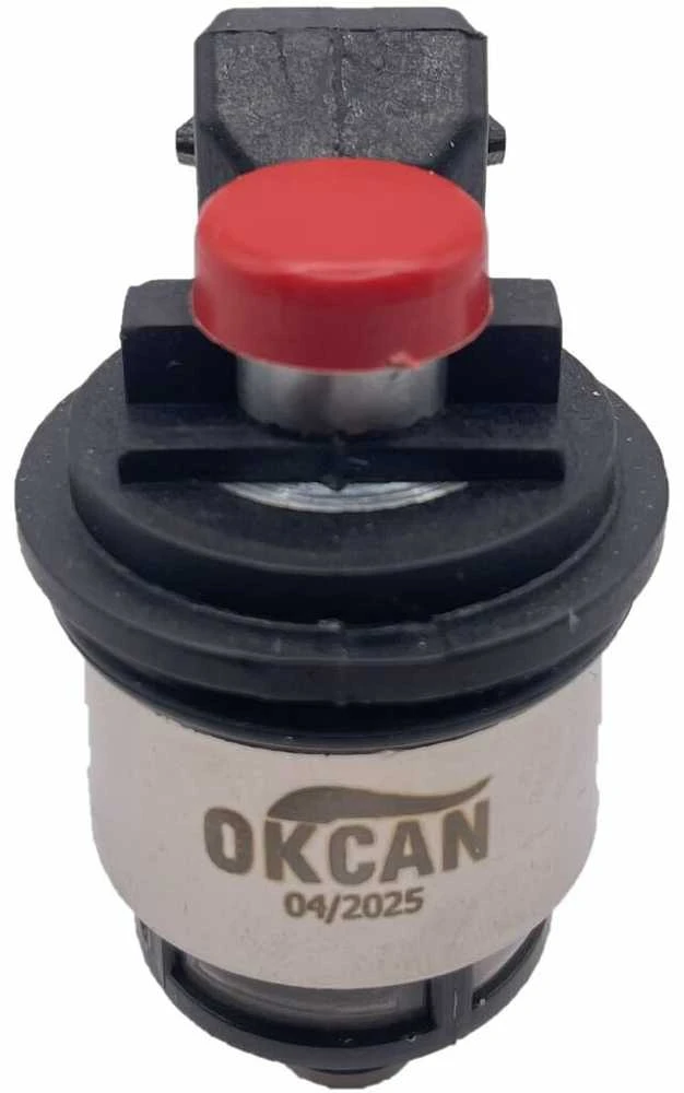 DN Autogas Parts CNG LPG 4 vnt purkštukų MED GI25-65 raudoni AMP Type Sequent