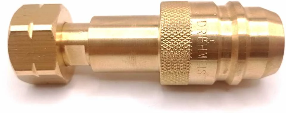 DN Autogas Parts LPG GPL M22 europinis adapteris EURONOZZLE dujų balionų užpildymui Ispanijos ir Portugalijos degalinėse