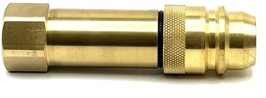 LPG adapteris M22 (Euronozzle) 3/4" UNF (JIC), skirtas Gaslow, GasIt ir CAMPKO dujų balionams