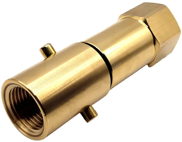 LPG adapteris UK Bayonet 21,8 mm į 3/4" UNF (JIC), skirtas Gaslow ir GasIt dujų balionams