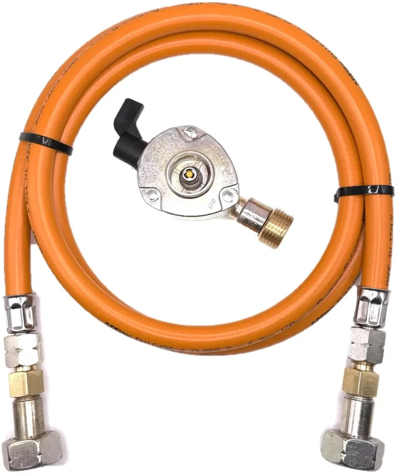 LPG aukšto slėgio dujų žarna 1,5 m su 22 mm Clip-On adapteriu, 21,8 mm LH