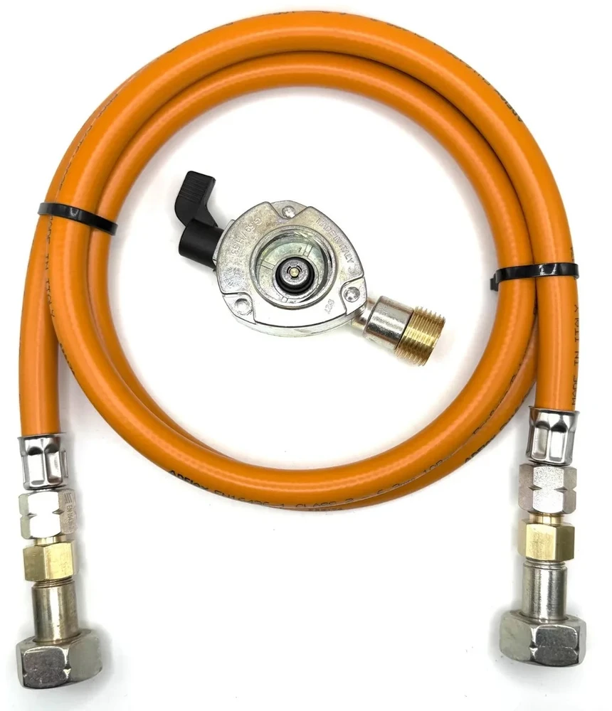 LPG aukšto slėgio dujų žarna 80 cm su 27 mm Clip-On adapteriu, 21,8 mm LH