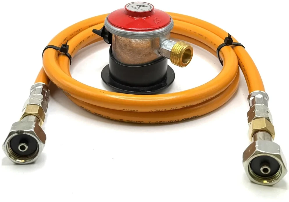 LPG aukšto slėgio dujų žarna 80 cm su 35 mm Jumbo Clip-On propano adapteriu (4kg/h)