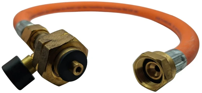 LPG aukšto slėgio EFV žarna 450 mm G5–W21,8 kemperiams ir karavanams