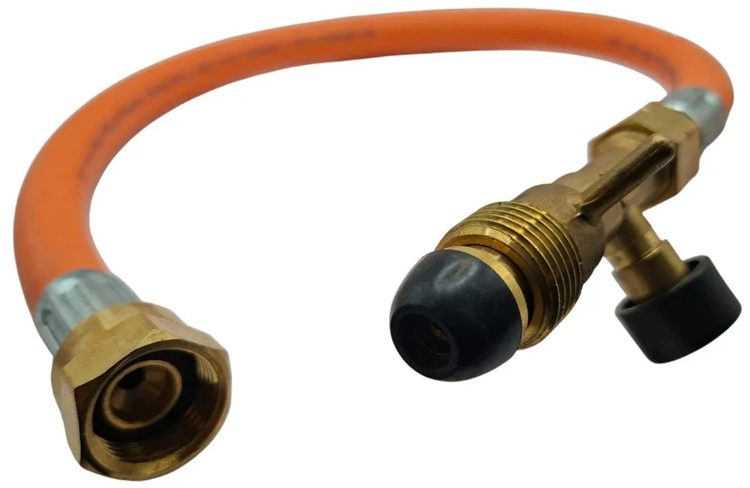 LPG aukšto slėgio EFV žarna 450 mm POL–W20 kemperiams ir karavanams