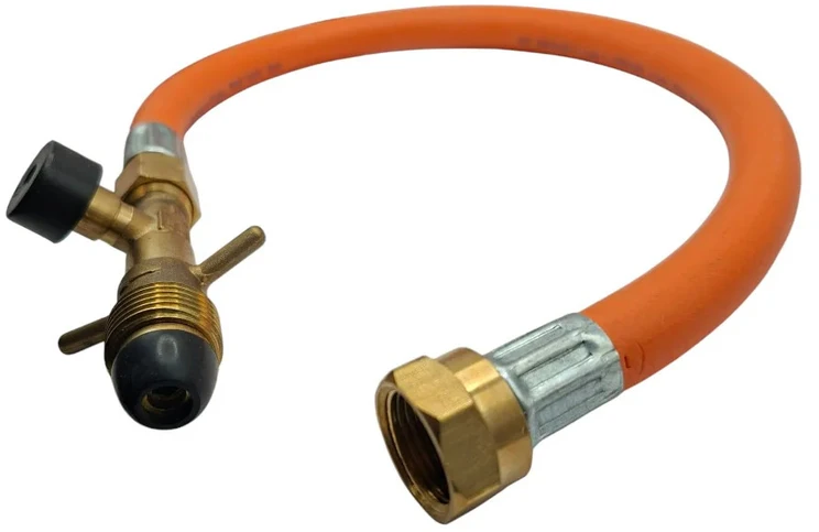 LPG aukšto slėgio EFV žarna 450 mm POL–W20 kemperiams ir karavanams