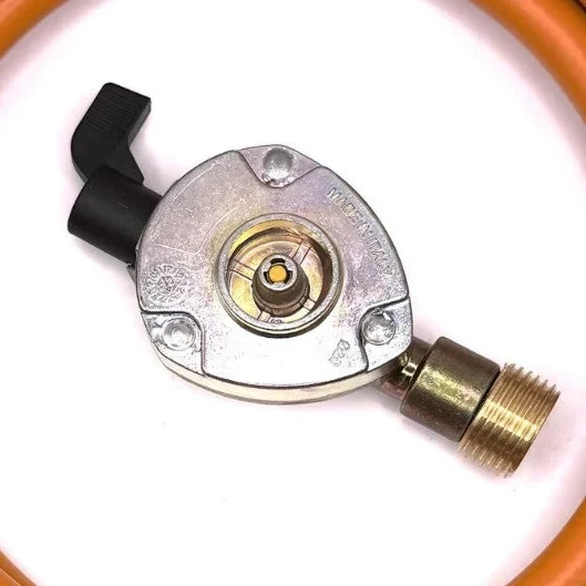 LPG aukšto slėgio oranžinė dujų žarna 1,5 m su 20 mm Clip-On adapteriu 21,8 mm LH