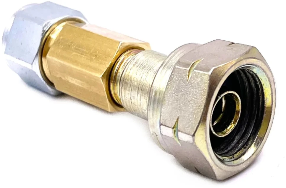 LPG dujų baliono pildymo komplektas Mini Hidden Valve su DISH adapteriu M20 LH