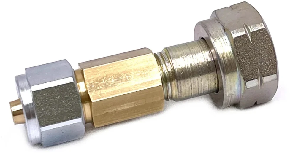 LPG dujų baliono pildymo komplektas Mini Hidden Valve su DISH adapteriu M20 LH