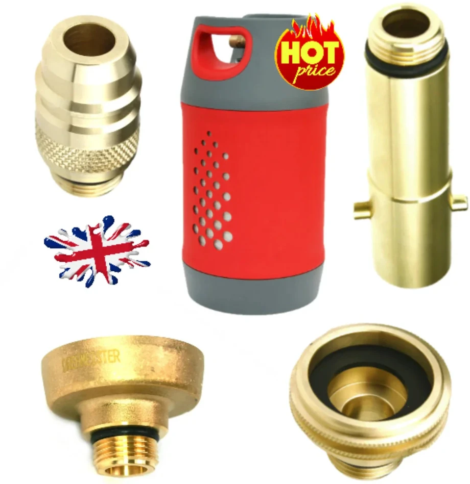 LPG/GPL Safefill dujų balionų adapterių rinkinys M22 (21,8 mm) ACME + DISH + Bayonet + Euronozzle