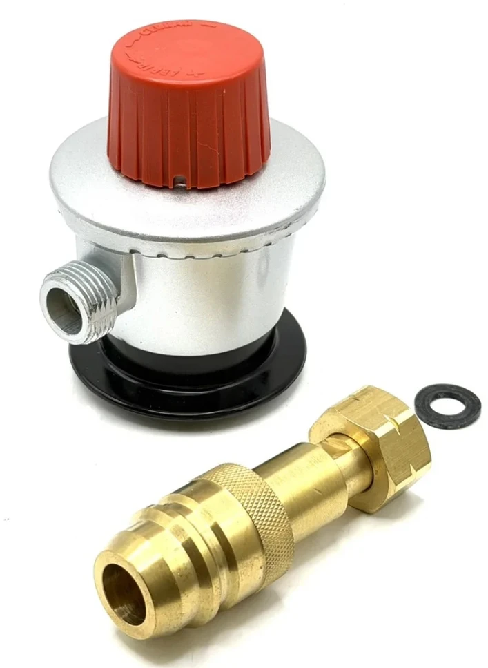 LPG JUMBO Clip-On adapteris 35 mm G.56 į G.2 (W21,8 x 1/14") + Euronozzle adapteris dujų balionams