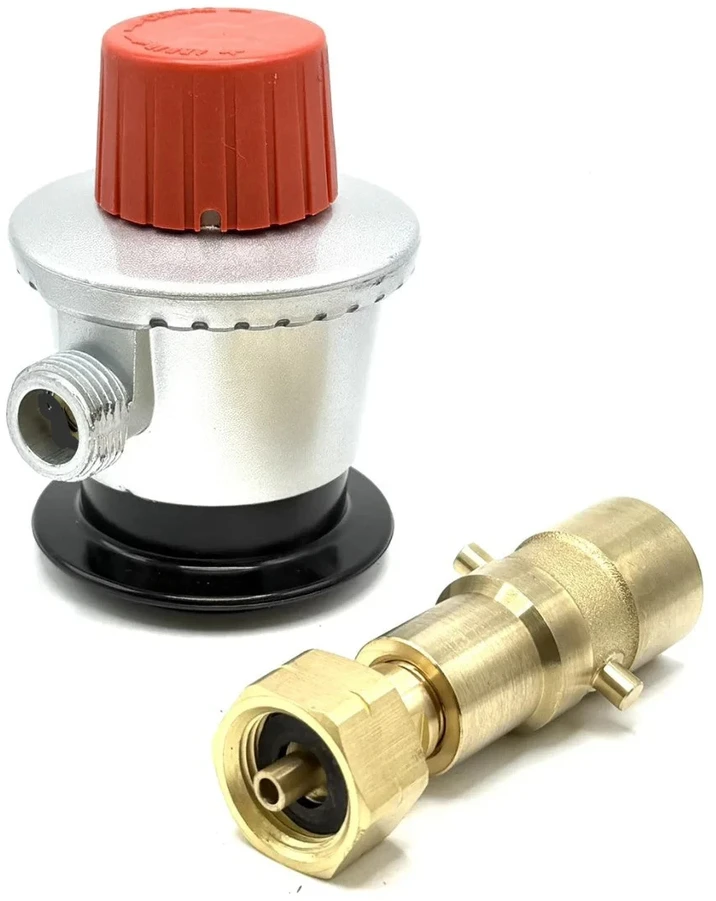 LPG JUMBO Clip-On adapteris 35 mm G.56 į G.2 (W21,8 x 1/14") + Bayonet adapteris dujų balionams