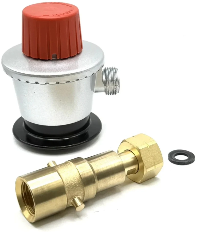 LPG JUMBO Clip-On adapteris 35 mm G.56 į G.2 (W21,8 x 1/14") + Bayonet adapteris dujų balionams