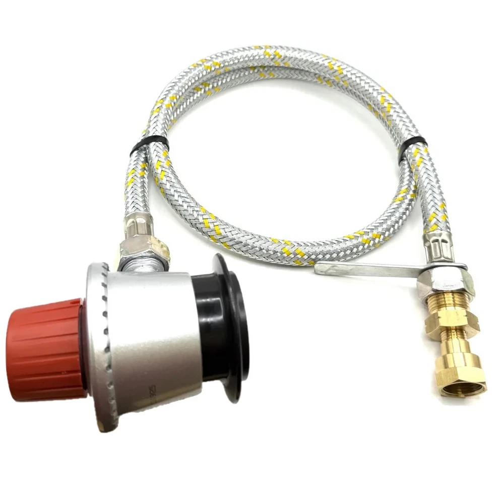 LPG lanksti armuota plieninė aukšto slėgio žarna 1 m su 35 mm Jumbo Clip-On adapteriu