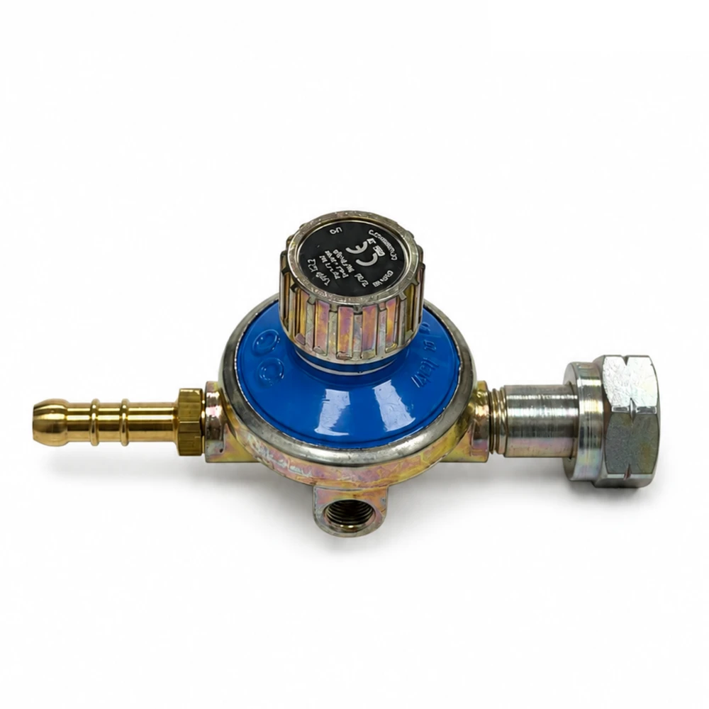 LPG reguliuojamas aukšto slėgio dujų slėgio reguliatorius 1–4 bar, W20 × 1/14" LH, 8 mm, 10 kg/h