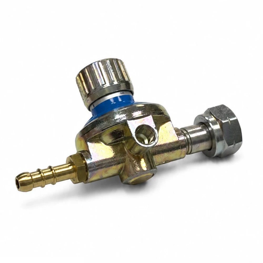 LPG reguliuojamas aukšto slėgio dujų slėgio reguliatorius 1–4 bar, W20 × 1/14" LH, 8 mm, 10 kg/h