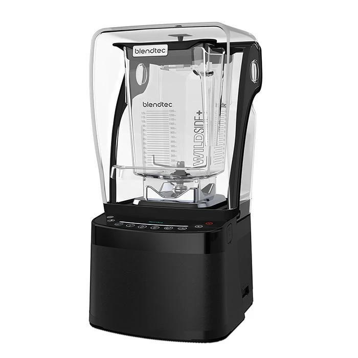 Blendtec Professional 800 juodas smulkintuvas su garsą slopinančiu gaubtu