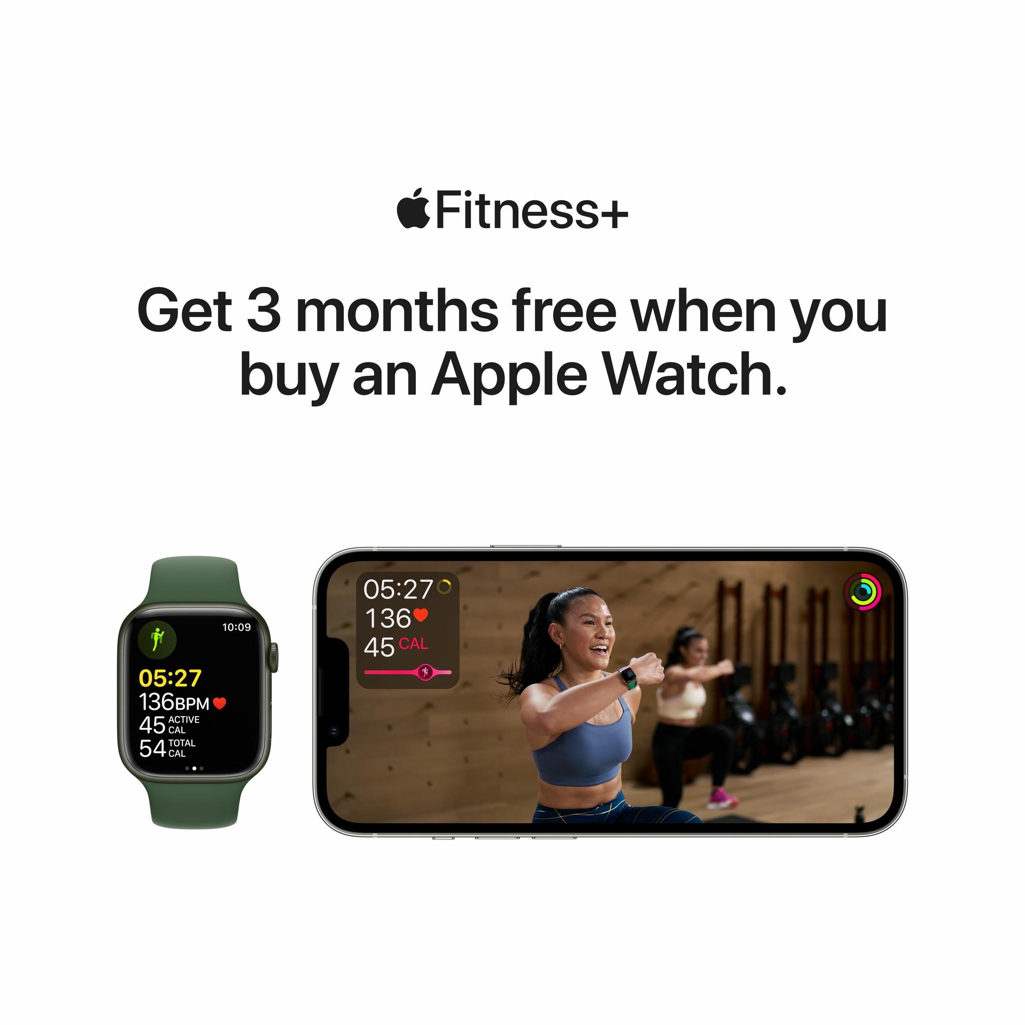 Išmanusis laikrodis Apple Watch Series 7 GPS + Cellular, 41mm, Mėlynos  spalvos aliuminio korpusas su pilkos spalvos silikoniniu dirželiu | Varle.lt
