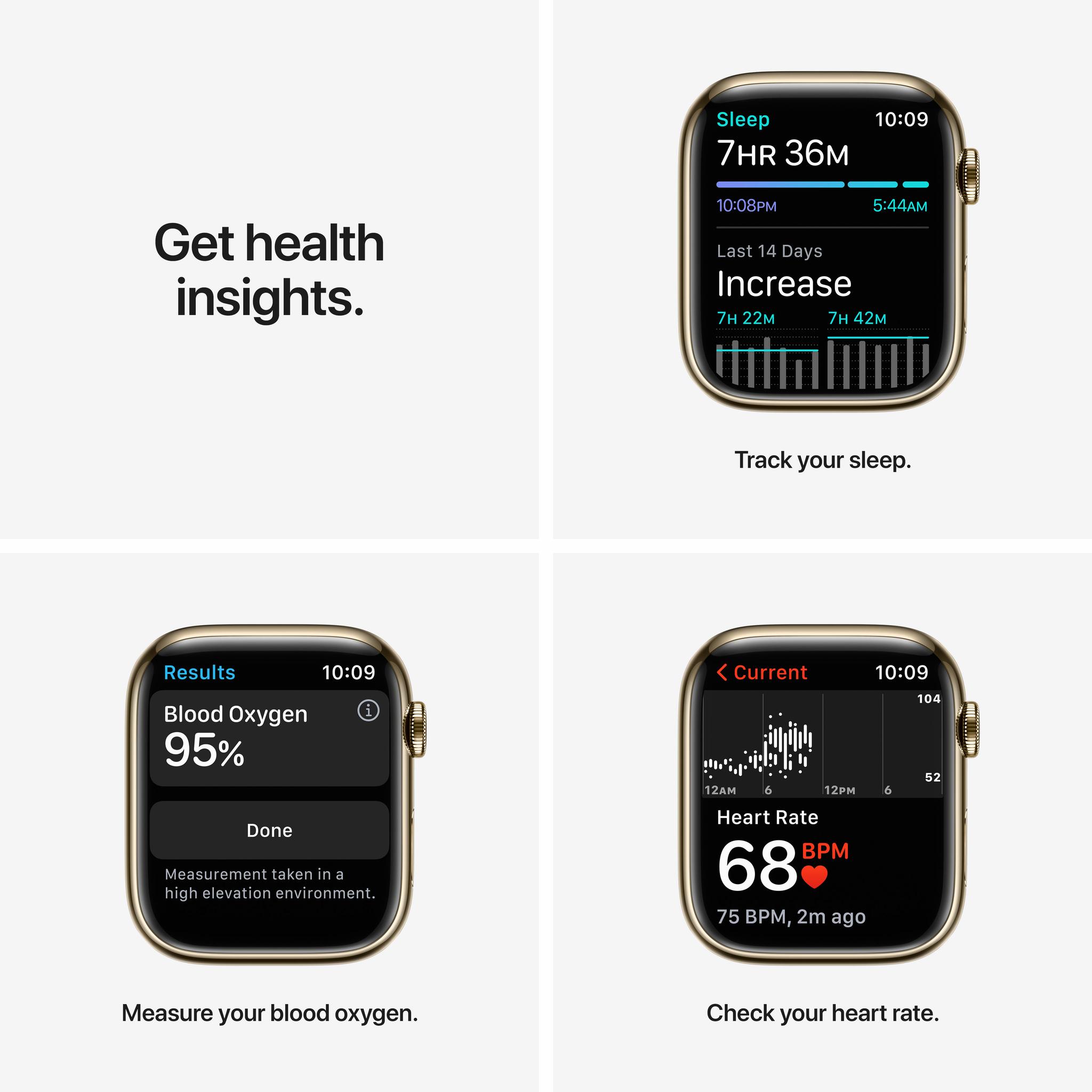 Išmanusis laikrodis Apple Watch Series 7 GPS + Cellular, 45mm, Auksinės  spalvos nerūdijančio plieno korpusas su tamsiai vyšninės spalvos  silikoniniu dirželiu | Varle.lt