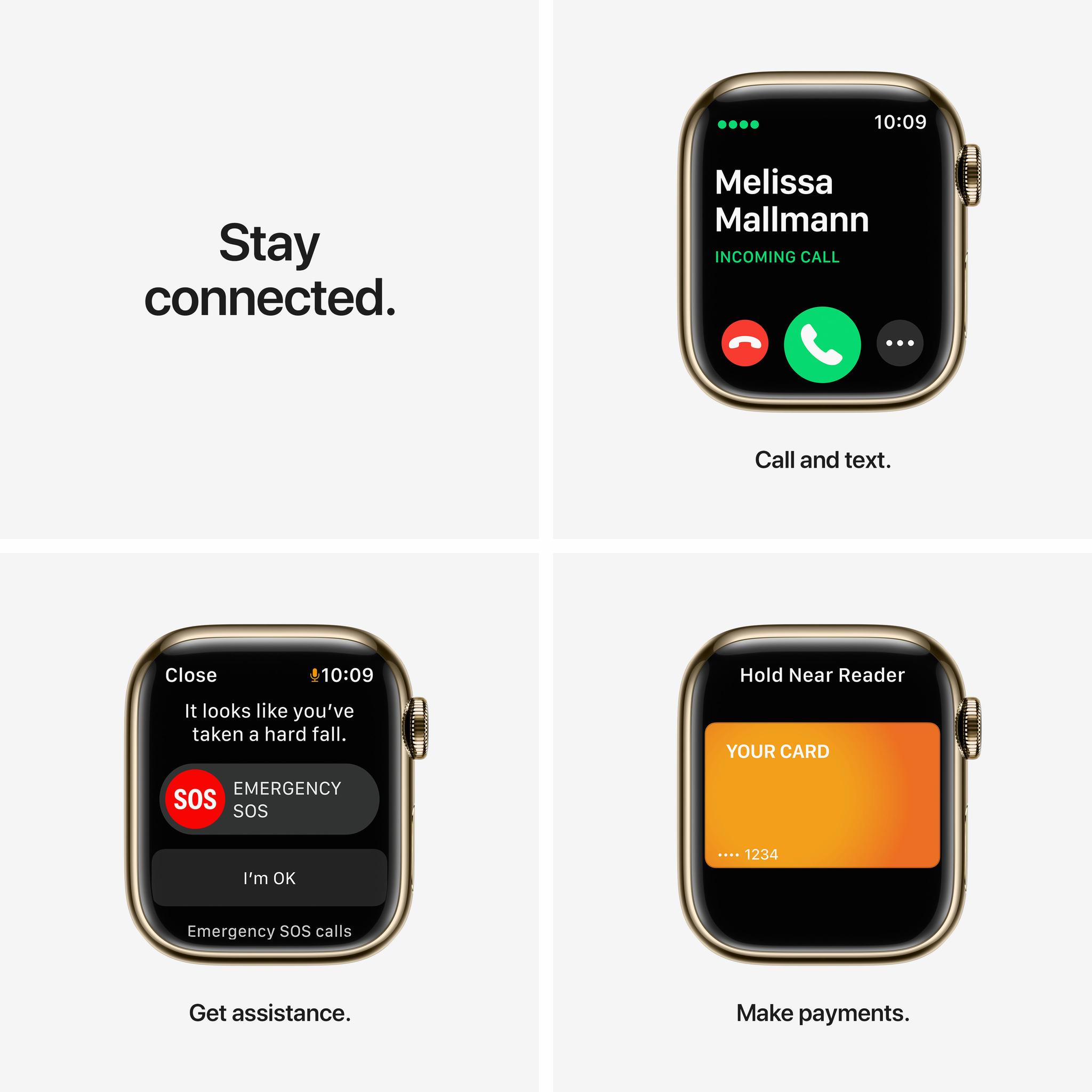 Išmanusis laikrodis Apple Watch Series 7 GPS + Cellular, 41mm, Auksinės  spalvos nerūdijančio plieno korpusas su auksinės spalvosMilanese dirželiu |  Varle.lt