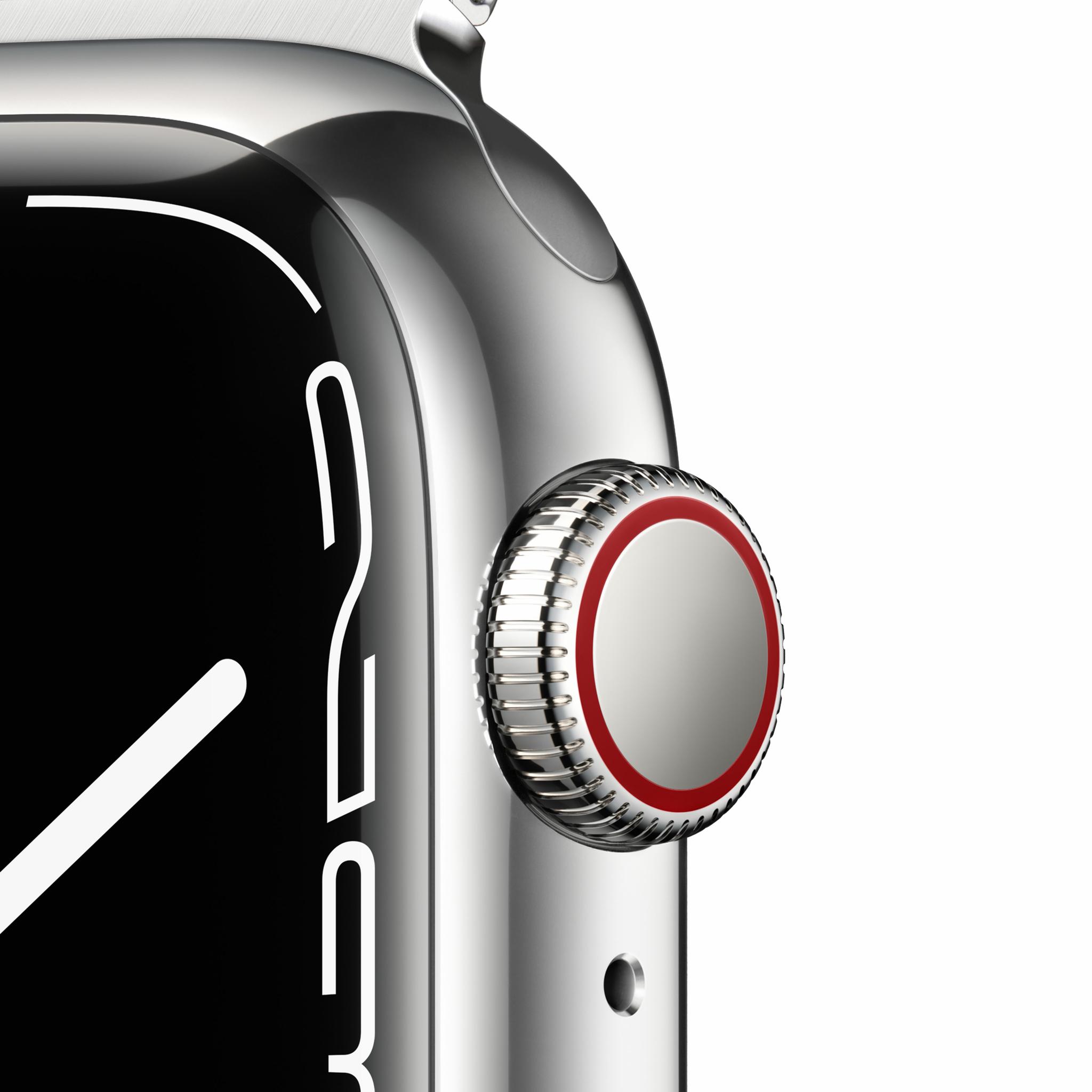 Išmanusis laikrodis Apple Watch Series 7 GPS + Cellular, 41mm, Sidabrinės  spalvos nerūdijančio plieno korpusas su sidabrinės spalvos Milanese  dirželiu | Varle.lt