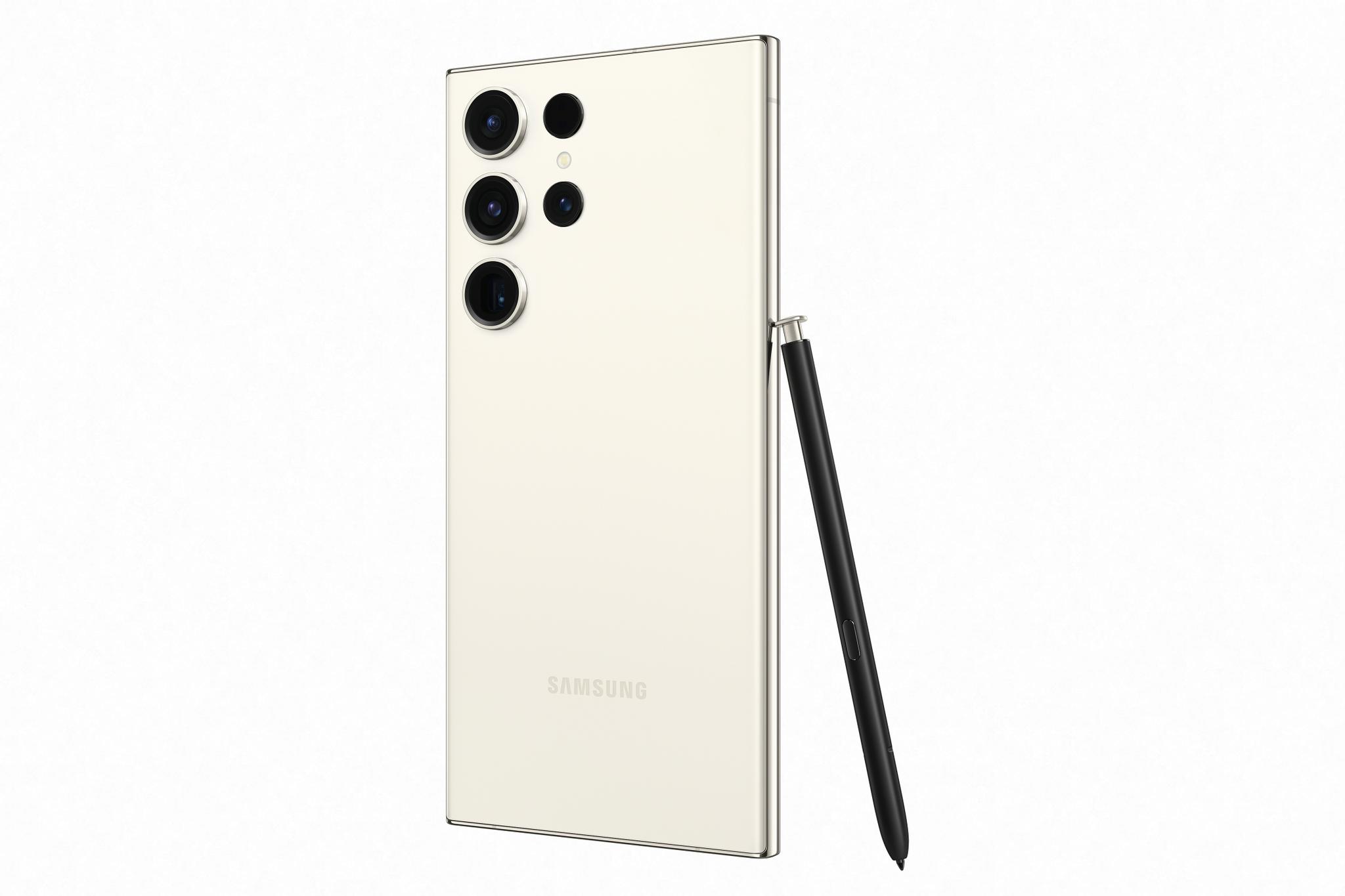Samsung Galaxy S23 Ultra, 5 G, 8 GB RAM / 256 GB, rusvai gelsvas (kreminė)