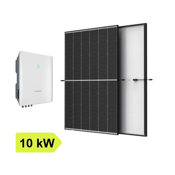 10kW Saulės elektrinės komplektas: inverteris Sungrow + TrinaSolar saulės moduliai