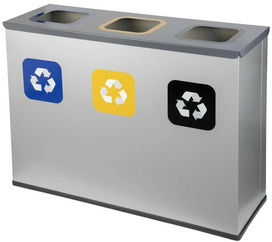 Alda 3 dalių rūšiavimo šiukšliadėžė 3 x 60 l "Eco Station"