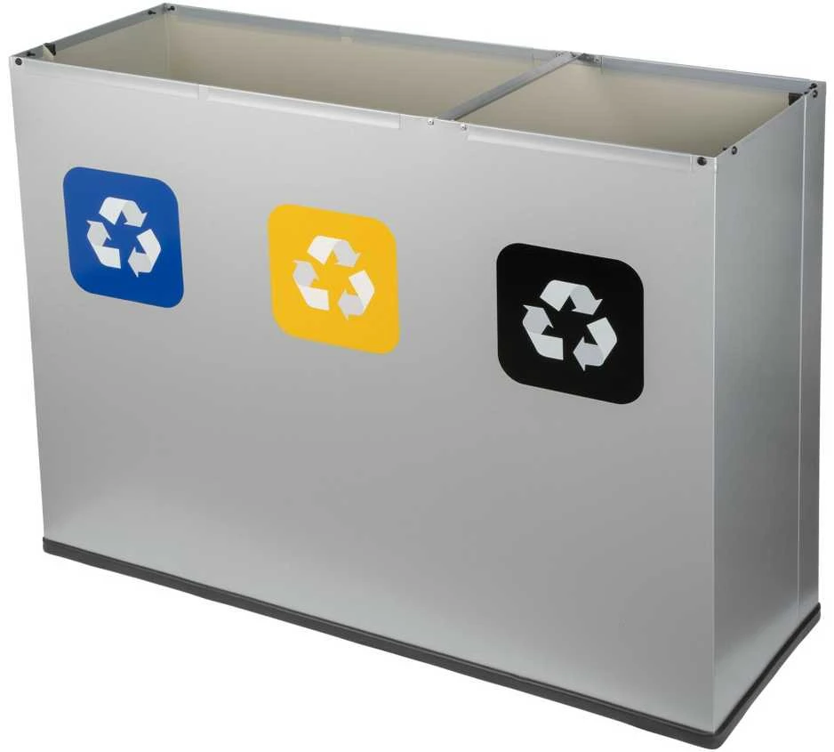 Alda 3 dalių rūšiavimo šiukšliadėžė 3 x 60 l "Eco Station"