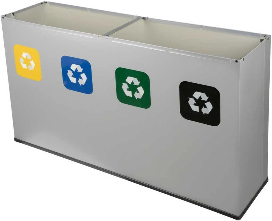 Alda 4 dalių rūšiavimo šiukšliadėžė 4 x 60 l "Eco Station"