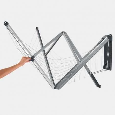 Brabantia Prie sienos tvirt. džiov. WallFix 24 m - Metallic Pilkas