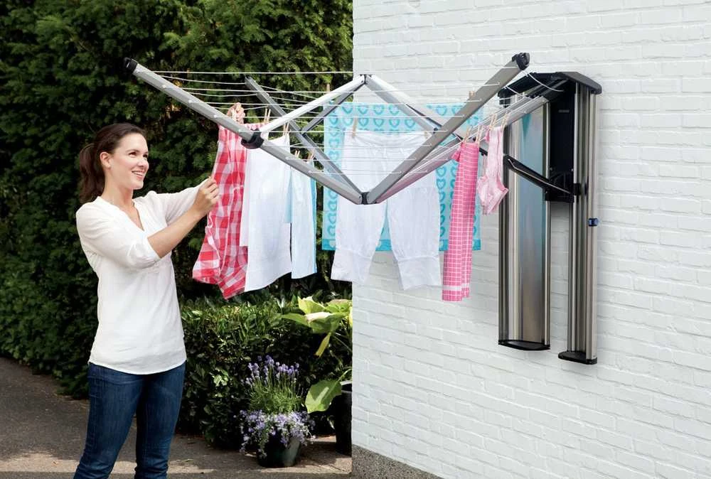 Brabantia WallFix prie sienos tvirt. džiov. 24 m - Metallic Pilkas