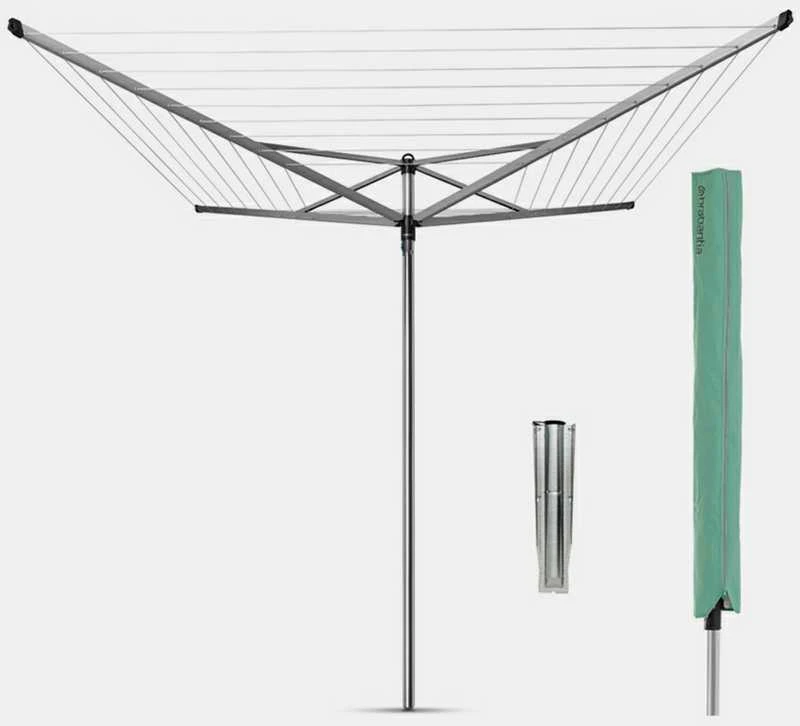 Brabantia Besis. džiov. Topspinner 50 m met. str. - Metallic Pilkas