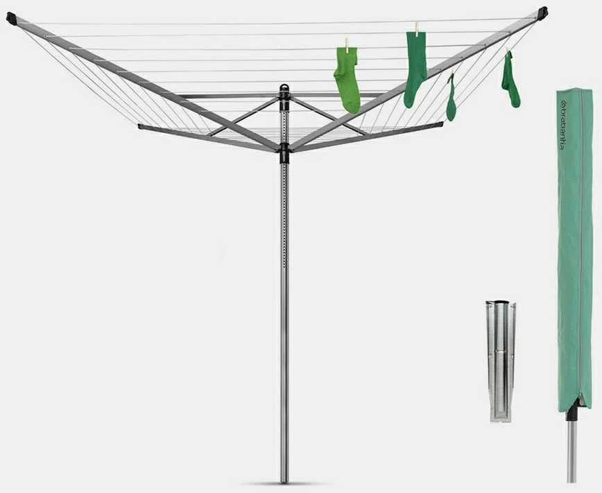 Brabantia Besis. Džiov. Lift-O-Matic60m met. str. - Metallic Pilkas