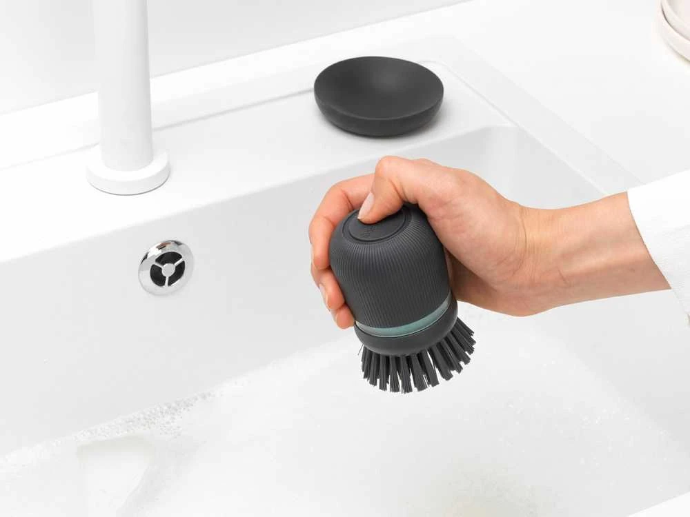 Brabantia Indų šepetėlis su muilo dozatoriumi