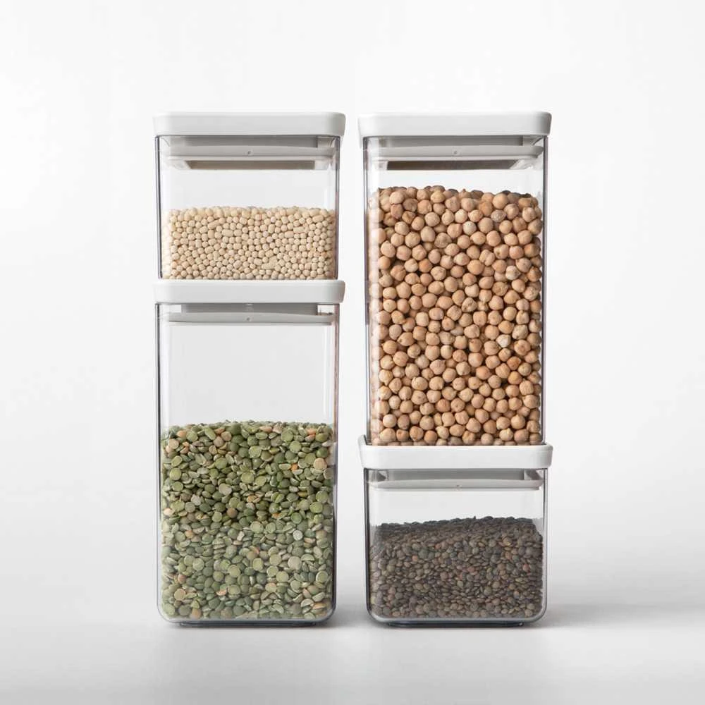 Brabantia Kvadratinis hermetinis indas biriems produktams 0.7 L