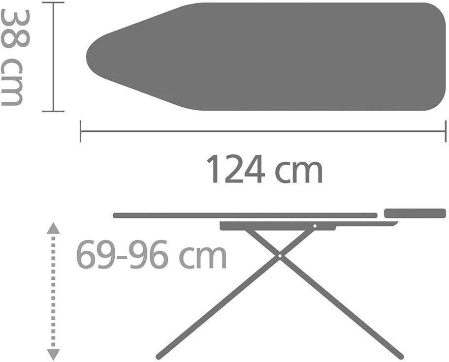 Brabantia Lyginimo lenta B 124x38 cm - Morning Breeze