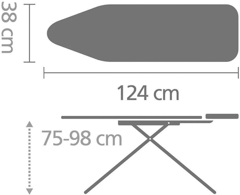 Brabantia Lyginimo lenta B 124 x 38 cm